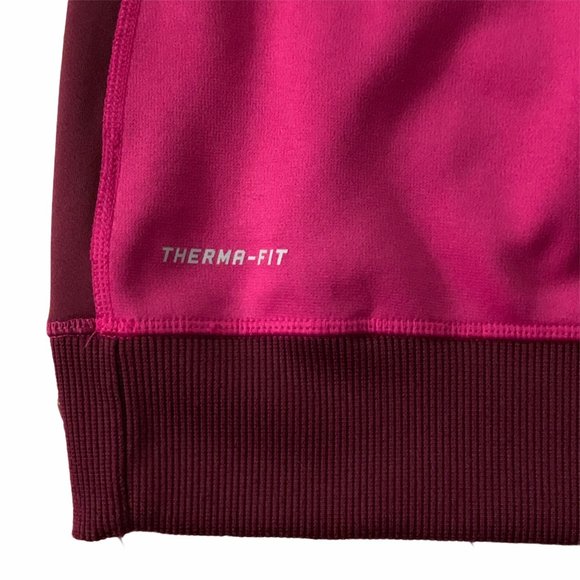 Nike Therma Fit Fleece Hoodie Neon Swoosh Medium - Picture 6 of 12